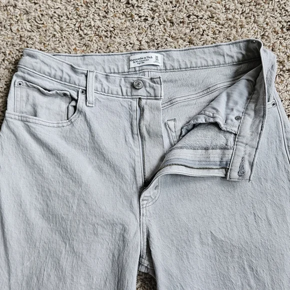 ⭐️ Abercrombie & Fitch 90s Relaxed High-Rise Wide-Leg Jeans 30 / 10S #1217 - Picture 7 of 14